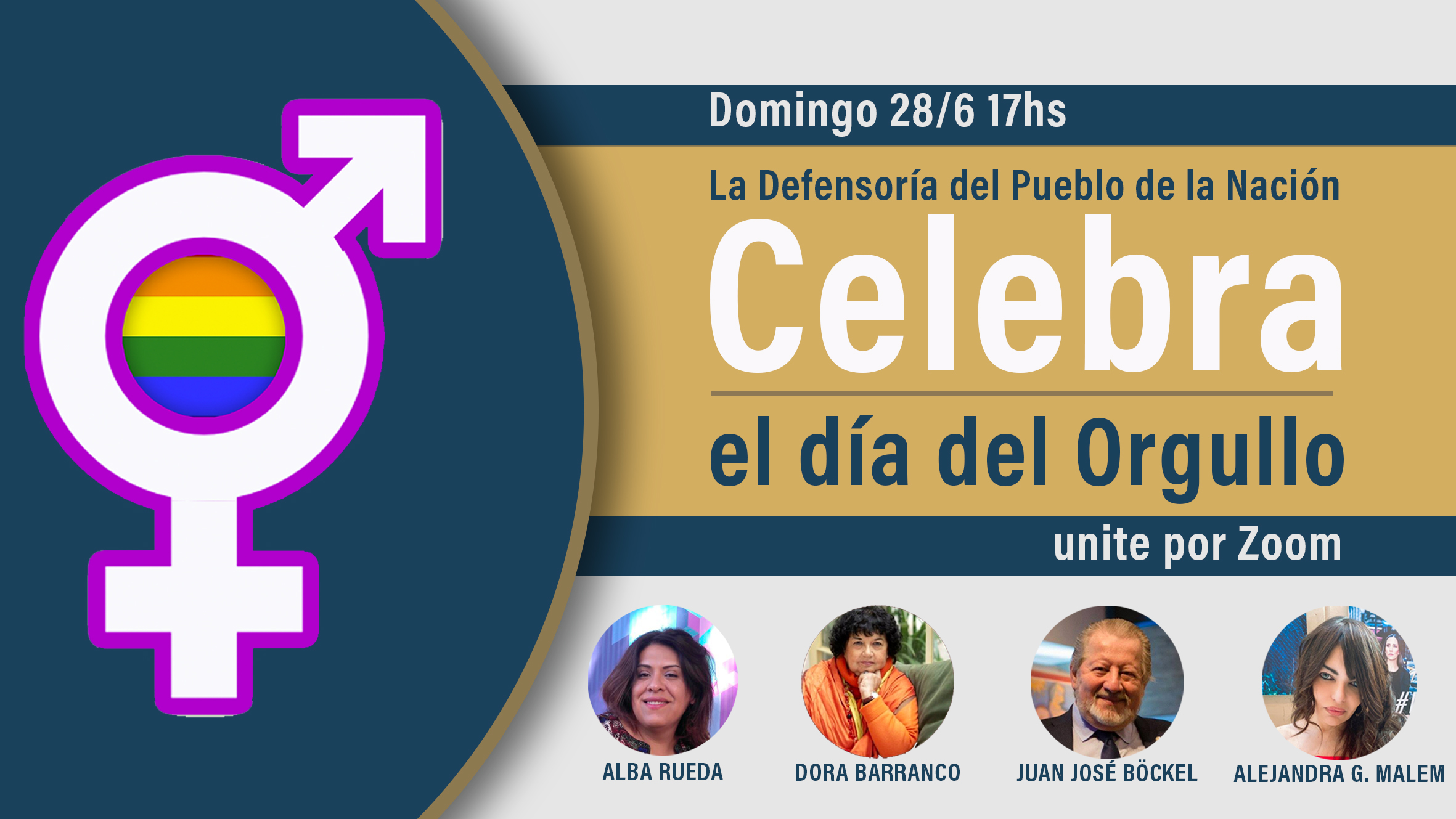 Junto a Dora Barranco y Alba Rueda, la Defensoría del Pueblo de la Nación invita a celebrar el Día Internacional del Orgullo